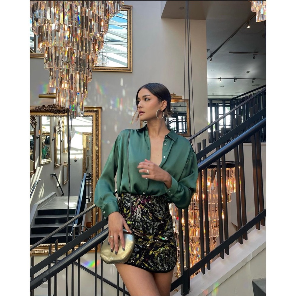 NWT zara short sequin skirt - Picture 4 of 13